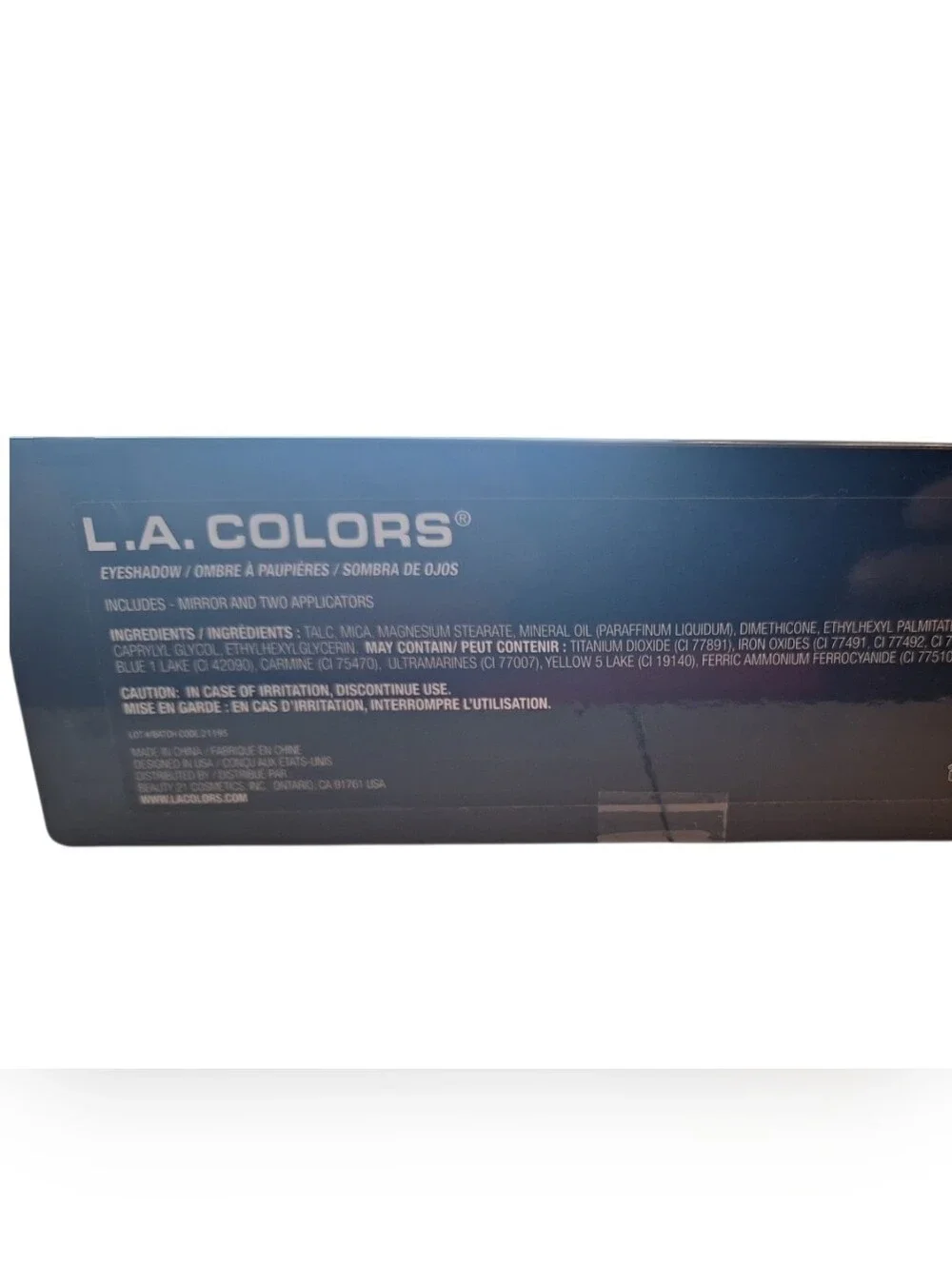 L.A. Colors Feisty Eyeshadow Palette - Purple, Blue, Gray